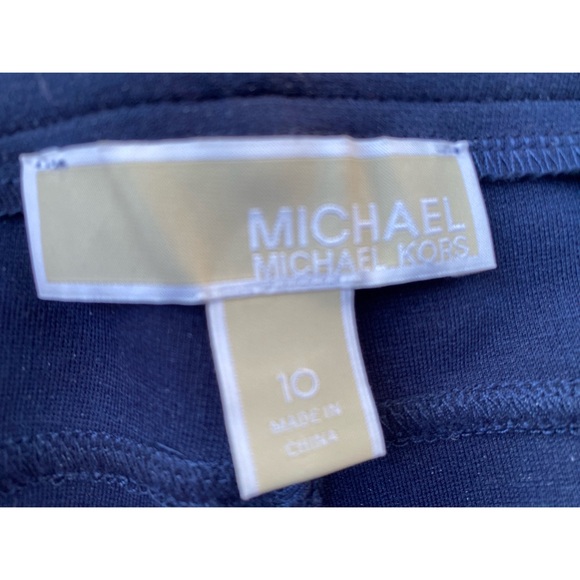 MICHAEL KORS Basics Navy Blue Ponte Pants Women's 10 - Picture 6 of 7